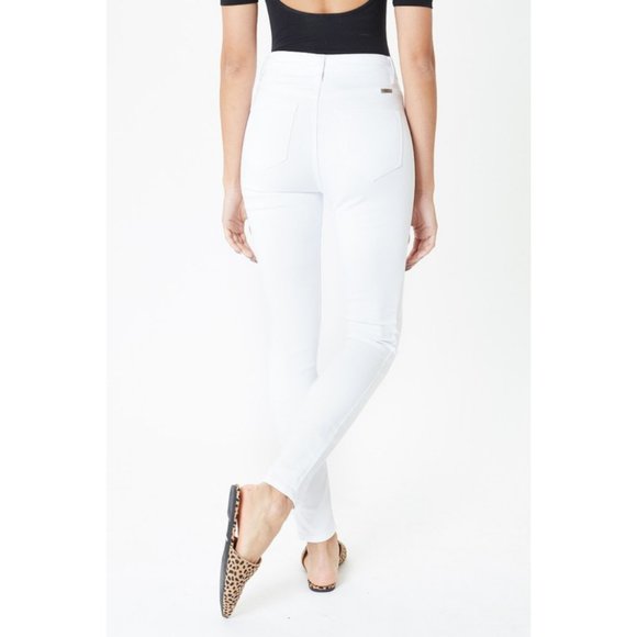 White Gemma High Rise Skinny Jeans {KanCan} - Picture 5 of 10